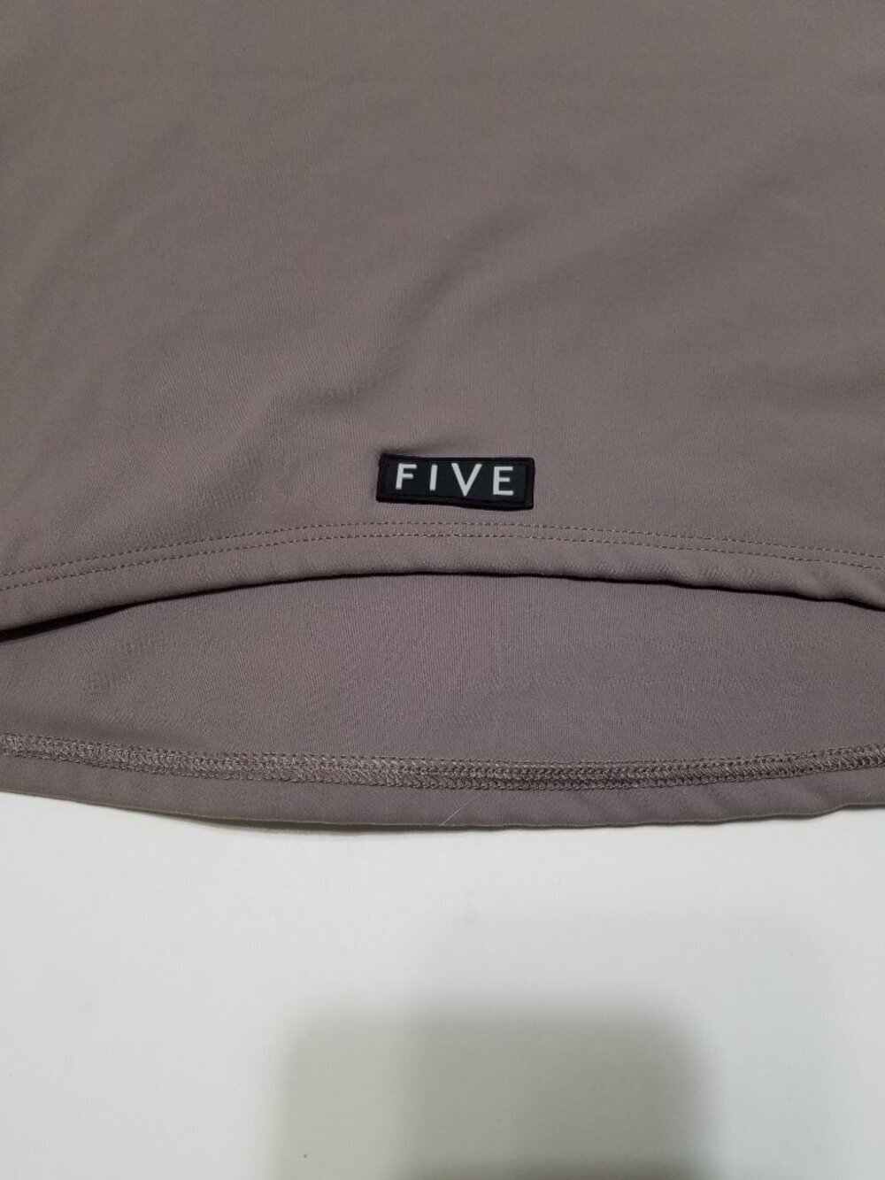 Five the label One Shoulder Taupe Gray Active Cropped Top Size XL - Picture 5 of 7